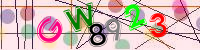 Blue Captcha Image